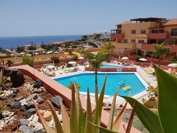 A heated pool