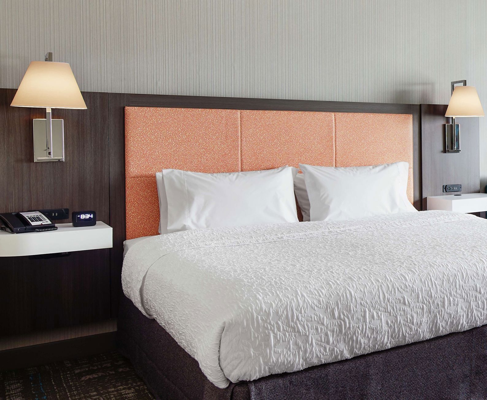 Hypo-allergenic bedding, in-room safe, desk, laptop workspace