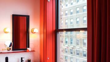 Free toiletries, hair dryer, bathrobes, slippers