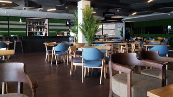 Breakfast, lunch, dinner served; local and international cuisine