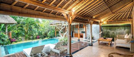Villa Lune de Miel, 1 chambre, vue piscine | Terrasse/Patio