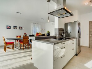 Fridge, oven, dishwasher - Stunning private villa for 16 people with hot tub, WIFI, A/C, private pool, TV and terrace (Rijeka)