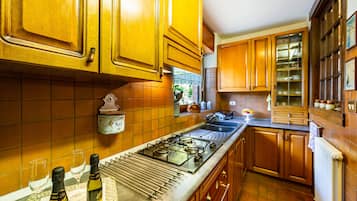 Kühlschrank, Ofen, Herdplatte, Wasserkocher