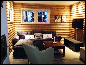 Televisión plasma, piso con calefacción