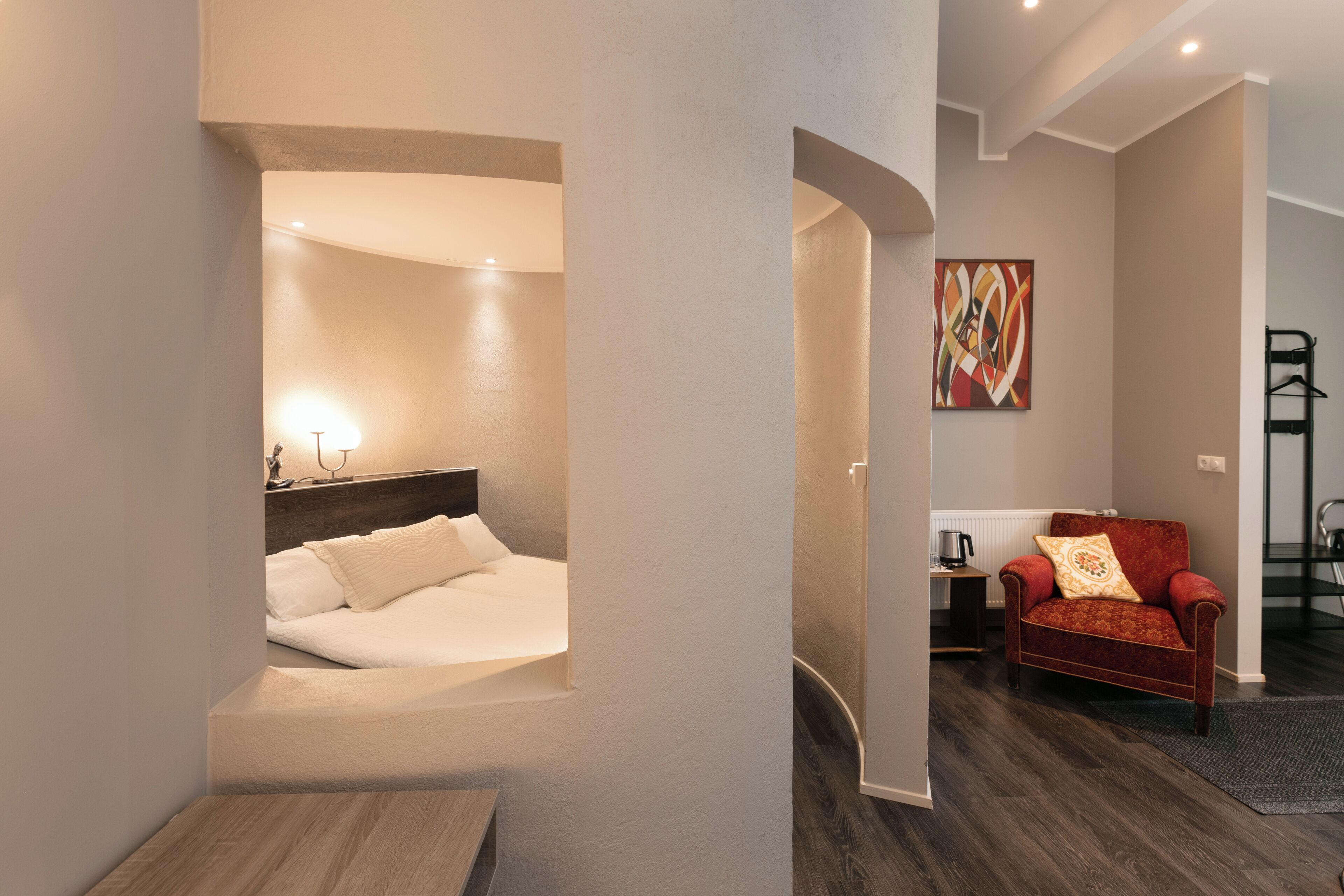 컴포트 더블룸, 산 전망 | 암막 커튼, 방음 설비, 무료 WiFi, 침대 시트