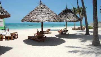 En la playa