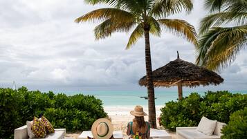 Accommodatie ligt op het strand