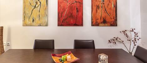 Economy Apartment, 2 Bedrooms | Living area | Flat-screen TV, fireplace