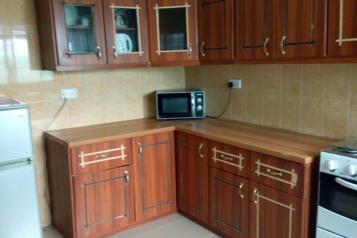 Fridge, oven, stovetop, cookware/dishes/utensils