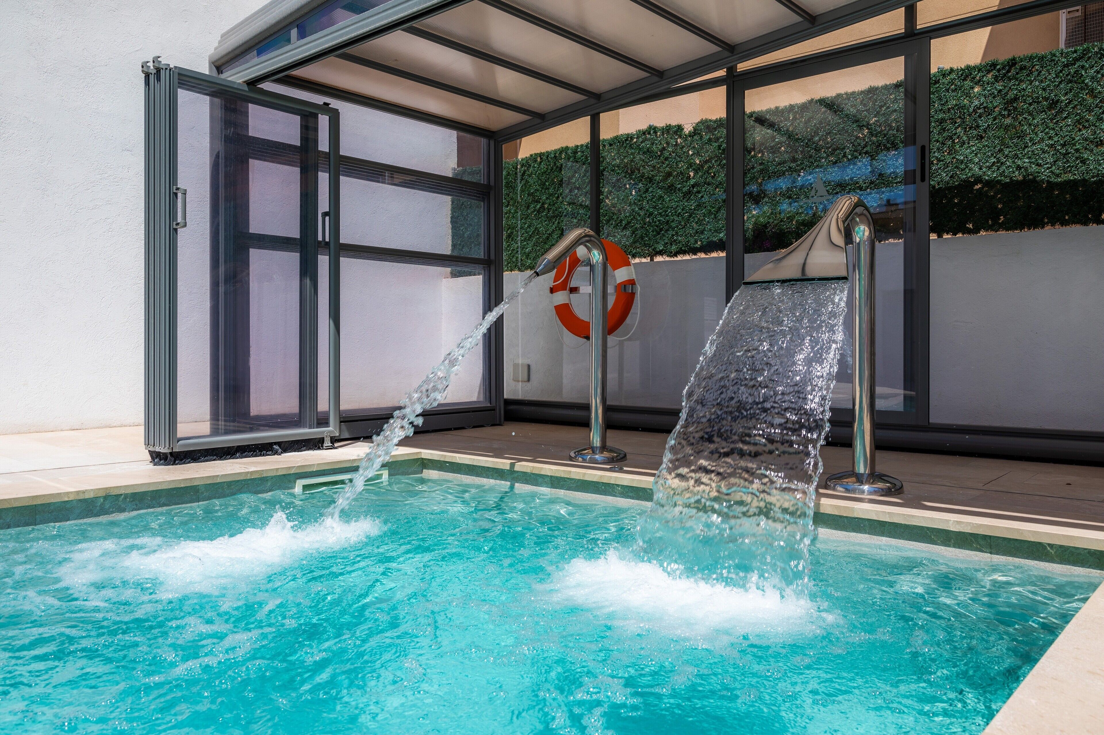 Una piscina riscaldata