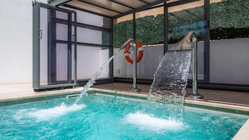 Una piscina riscaldata