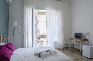 Double Room, Private Bathroom (not in room) | Minibar, desk, free WiFi, bed sheets