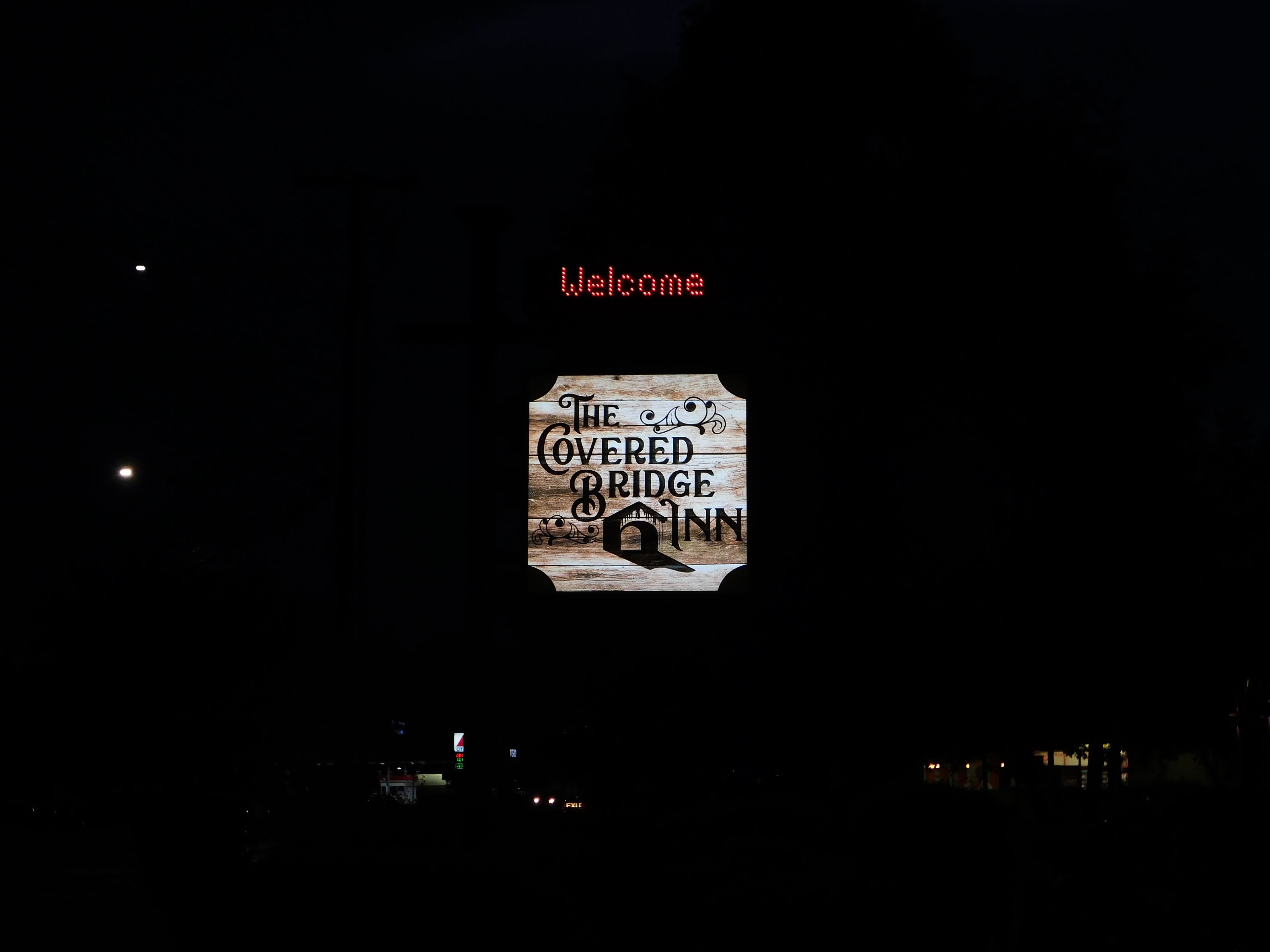 front of property – evening/night