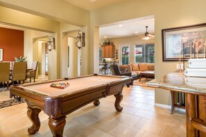 Games room - 'Villa Blanca' Desert getaway w/ 6 bedrooms! (Indio)