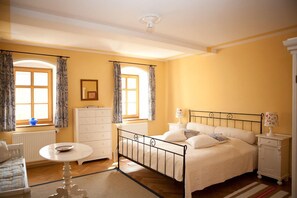 Hypo-allergenic bedding, individually decorated, individually furnished