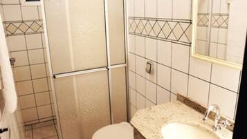 Free toiletries, hair dryer, towels