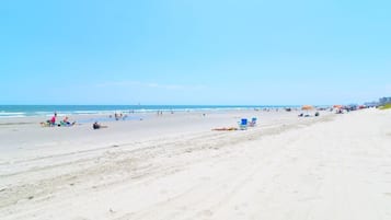 在海滩