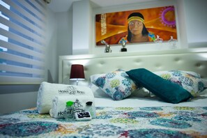Family Double or Twin Room, Non Smoking | Minibar, desk, soundproofing, iron/ironing board