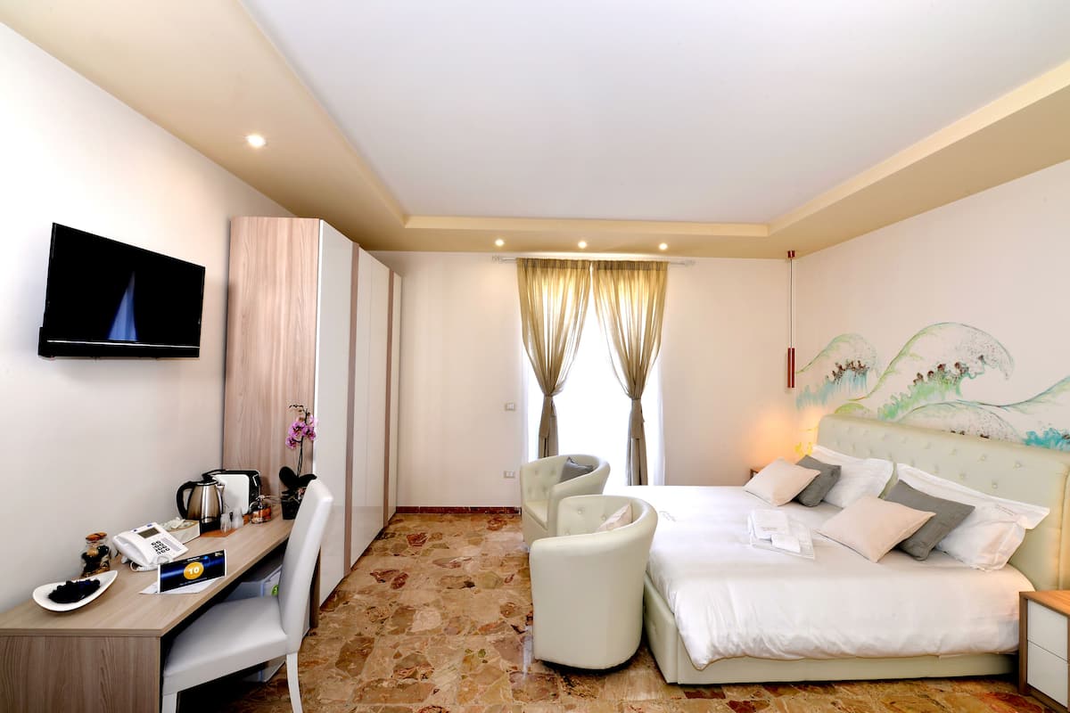 Luxe studio suite | Lakens van Egyptisch katoen, luxe beddengoed