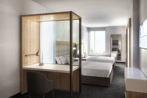 Desk, laptop workspace, blackout drapes, iron/ironing board - SpringHill Suites by Marriott Columbus Easton Area (Columbus)