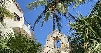 Beachfront Casita de La Luna Ă Puerto Morelos