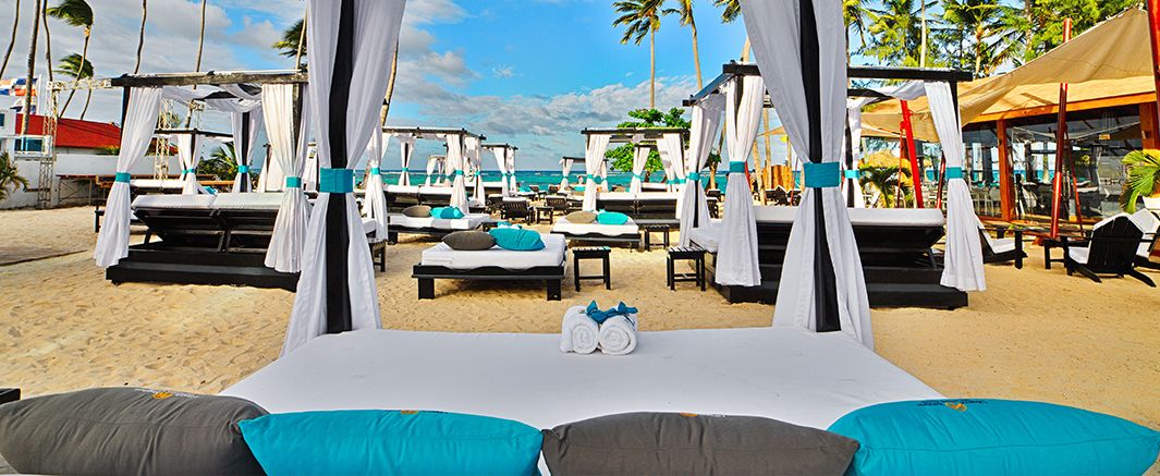 Private beach, free beach shuttle, free beach cabanas, sun-loungers