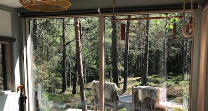 Modern Scandinavian family house by forest, lake & 15 mins from Stockholm centre