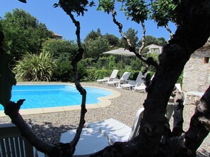 Outdoor pool - Character house for 12 people, PRIVATE POOL (Lussas)