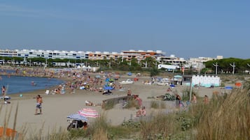 Vlak bij het strand