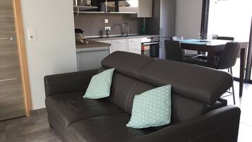 TV, fireplace, video games, DVD player