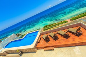 Pool - Luxury. 4 BR PH Ocean View + Private Pool (Isla Mujeres)