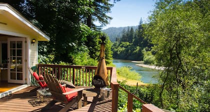 Riverfront Cottage in Wine Country - Seasonal River Access - Dogs Stay for Free!