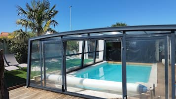 Indoor pool, a heated pool