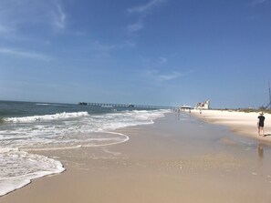 En la playa