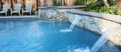 A heated pool