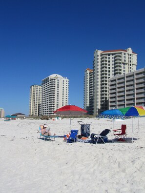 On the beach