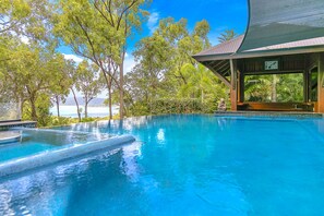 Outdoor pool - Balinese Resort Style House, sea views, wet edge pool (Woodwark)