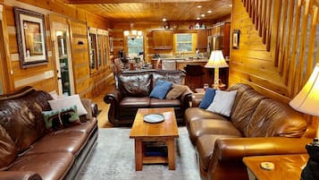 Smart TV, chimenea, videojuegos y reproductor de DVD