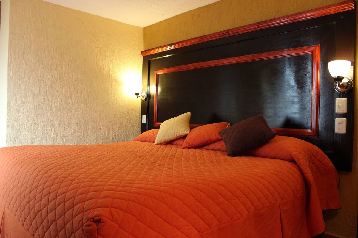 Egyptian cotton sheets, down duvets, individually decorated