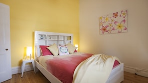 3 bedrooms, iron/ironing board, travel cot, bed sheets