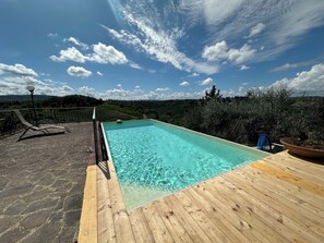 Outdoor pool - Villa Andrei, a relaxing bath in the Tuscan countryside with private pool (Montefiridolfi)