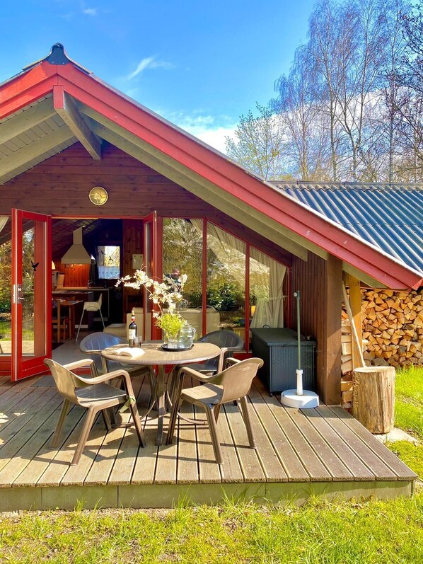 Outdoor dining - Holidays with child and dog in Gartow am See (Gartow)