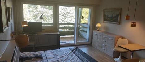 1 chambre, fer et planche Ă repasser, draps fournis