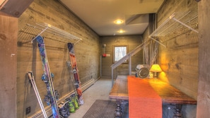 Mudroom for your skis and boards! 