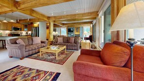 Flachbildfernseher, Kamin