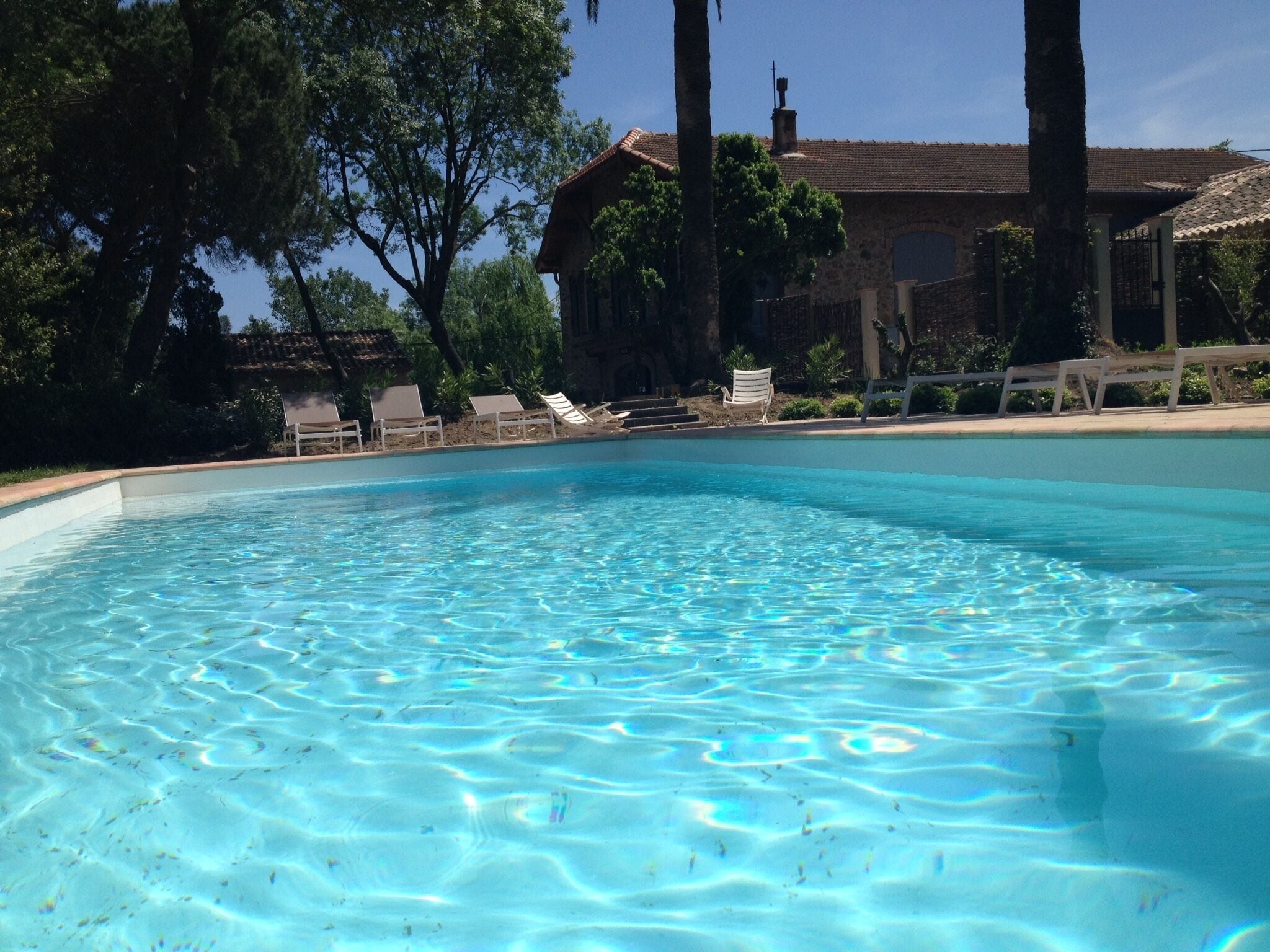 Piscine extérieure, piscine chauffée