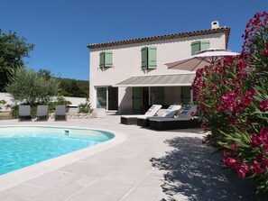 A heated pool