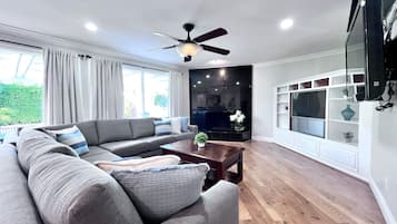 Smart TV, DVD player, ping pong