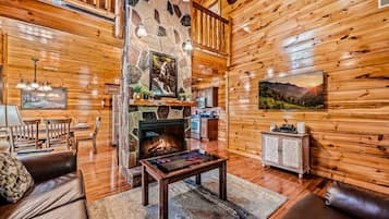 Smart-tv, eldstad, tv-spel och dvd-spelare