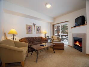 TV, fireplace, DVD player - Wonderful 2 bedroom Fraser condo with modern furnishings (Fraser)